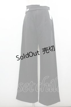 画像1: EATME / ロゴワッペンパンツ M 黒 I-26-01-20-091-LO-PA-SA-ZI