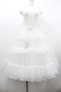 画像1: OZZ ANGELO / 超ボリュームパニエ  白 I-26-01-20-095-OO-SK-SA-ZI