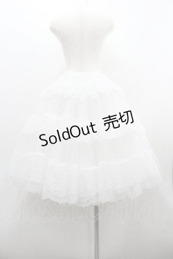 画像2: OZZ ANGELO / 超ボリュームパニエ  白 I-26-01-20-095-OO-SK-SA-ZI