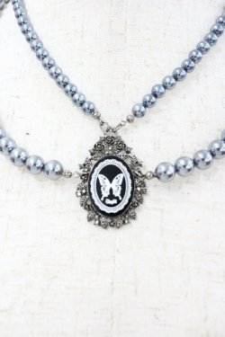 画像1: Sheglit / “Ulysses Rose“プリンセスパールネックレス  青ｘ黒 I-26-01-20-096-EL-AC-SA-ZI