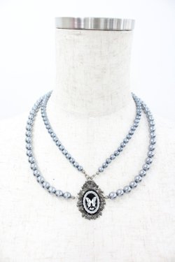 画像2: Sheglit / “Ulysses Rose“プリンセスパールネックレス  青ｘ黒 I-26-01-20-096-EL-AC-SA-ZI