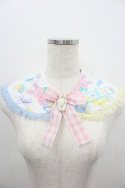 画像1: Nile Perch / BABYつけ襟  白Ｘピンク I-26-01-20-098-LO-ZA-SA-ZI