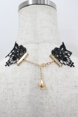 画像2: LOLITAその他(買取対象外) / GOLD TONE ROSE ZIPANGU LACE NECKLACE  黒Ｘ青Ｘゴールド I-26-01-20-100-EL-AC-SA-ZI