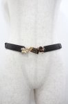画像1: axes femme / スウィートチョコ細ベルト  ブラウン I-26-01-20-102-AX-AC-SA-ZI (1)