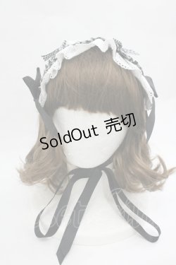 画像2: BABY,THE STARS SHINE BRIGHT / Sweet My Secret Heartヘッドドレス  黒ｘ白 I-26-01-20-104-BA-AC-AS-ZI