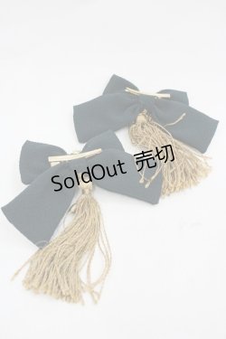 画像2: Amavel / 曼殊沙華と灯籠のチャイナリボンクリップ  グリーン I-26-01-20-106-CA-AC-AS-ZI