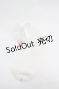 BABY,THE STARS SHINE BRIGHT / チュールレースクルー丈ソックス  白 I-26-01-20-110-BA-ZA-SA-ZI