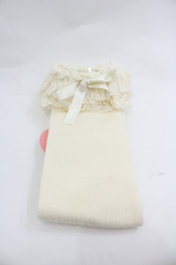 画像1: BABY,THE STARS SHINE BRIGHT / 小レースオーバーニーソックス  生成り I-26-01-20-111-BA-ZA-SA-ZI