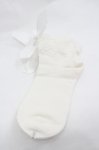 画像1: BABY,THE STARS SHINE BRIGHT / チュールレースのクルー丈ソックス  白 I-26-01-20-113-BA-ZA-SA-ZI (1)