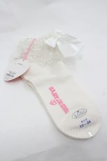 画像2: BABY,THE STARS SHINE BRIGHT / チュールレースのクルー丈ソックス  白 I-26-01-20-113-BA-ZA-SA-ZI (2)