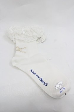 画像2: ALICE and the PIRATES / トーションレースクルー丈ソックス  白 I-26-01-20-114-PA-ZA-SA-ZI