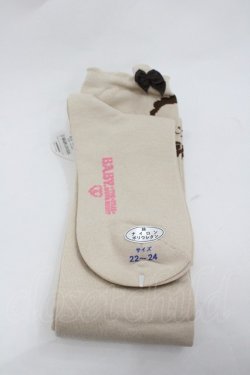 画像2: BABY,THE STARS SHINE BRIGHT / くまくみゃオーバーニーソックス  ブラウン I-26-01-20-116-BA-ZA-SA-ZI