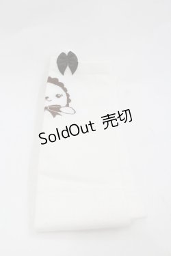 画像1: BABY,THE STARS SHINE BRIGHT / くまくみゃオーバーニーソックス  白 I-26-01-20-117-BA-ZA-SA-ZI