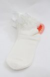 画像1: BABY,THE STARS SHINE BRIGHT / チュールレースクルー丈ソックス  白 I-26-01-20-119-BA-ZA-SA-ZI (1)