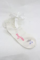 画像2: BABY,THE STARS SHINE BRIGHT / チュールレースクルー丈ソックス  白 I-26-01-20-120-BA-ZA-SA-ZI (2)