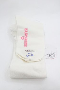 画像2: BABY,THE STARS SHINE BRIGHT / トーションレースオーバーニーソックス  白 I-26-01-20-124-BA-ZA-SA-ZI