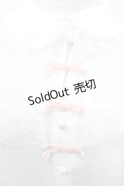 画像3: Ank Rouge / 3つリボンシフォン長袖ブラウス  白Ｘピンク I-26-01-20-012-CA-BL-SA-ZI