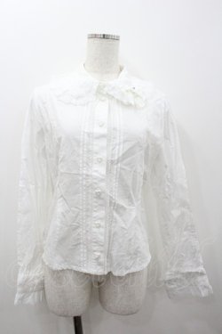 画像1: BABY,THE STARS SHINE BRIGHT / ハートレースブラウス  白 I-26-01-20-002-BA-BL-SA-ZI