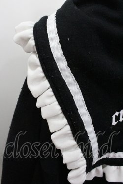 画像3: NOEMIE / リボンセーラー襟スウェットブルゾン  黒Ｘ白 I-26-01-20-022-LO-TO-SA-ZI