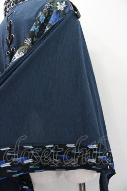 画像3: Qutie Frash / ハイネックケープ  青Ｘ黒」 I-26-01-20-028-QU-JA-SA-ZI