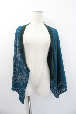 画像1: Qutie Frash / 龍プリントボレロ  グリーン I-26-01-20-029-QU-TO-SA-ZI