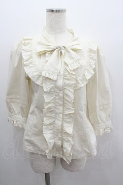 画像1: ALICE and the PIRATES / Rubanタイブラウス  生成り I-26-01-22-001-PA-BL-SA-ZI