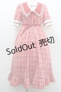 Dear My Love / マイメロディ学園ワンピース M 赤チェック I-26-01-22-037-EL-OP-SA-ZI