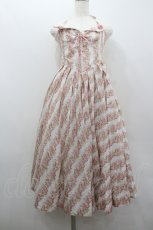 画像1: LACE MADE / トスカニーローズコルセットドレス L 白Ｘピンク I-26-01-22-038-EL-OP-SA-ZI (1)