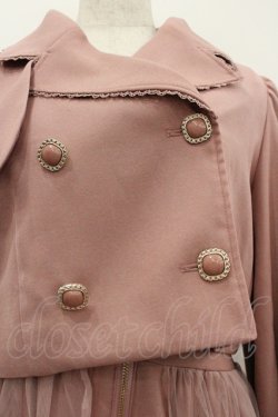 画像2: axes femme POETIQUE / 3WAYトレンチコート M ピンク I-26-01-22-041-AX-CO-SA-ZI