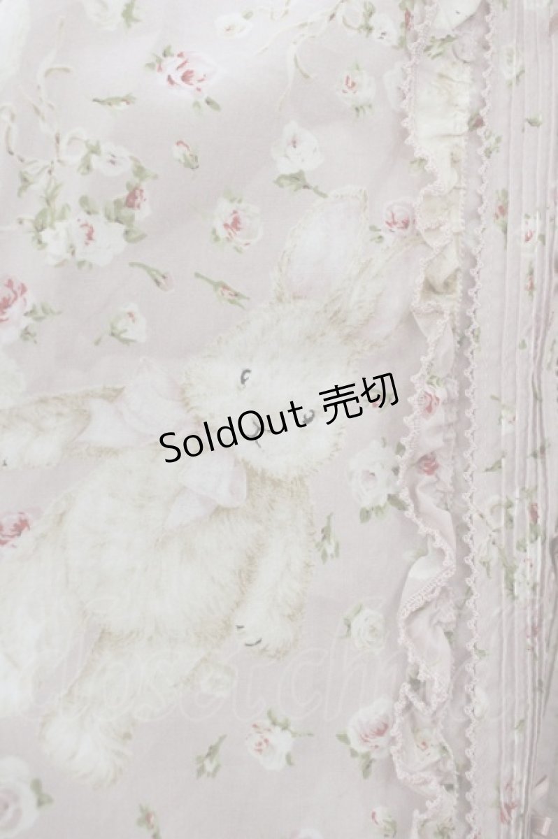 画像3: PINK HOUSE / バラ園うさぎミディワンピース  ピンク I-26-01-22-045-LO-OP-SA-ZI (3)