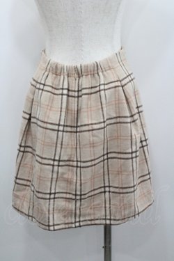 画像3: evelyn / リボン&チェックスカート  ブラウン I-26-01-22-047-LO-SK-SA-ZI