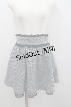 画像1: Ank Rouge / 千鳥柄スカート  黒Ｘ白 I-26-01-22-048-CA-SK-SA-ZI