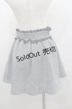 画像2: Ank Rouge / 千鳥柄スカート  黒Ｘ白 I-26-01-22-048-CA-SK-SA-ZI