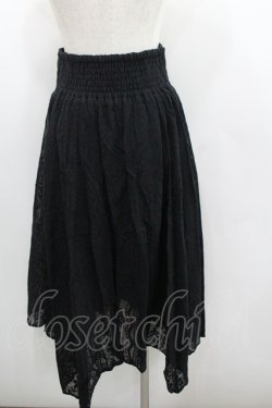 画像2: axes femme / 総レース編み上げスカート  黒 I-26-01-22-051-AX-SK-SA-ZI
