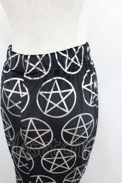画像3: KILL STAR / 魔法陣ベルベットロングスカート  黒Ｘ白 I-26-01-22-056-SL-SK-SA-ZI