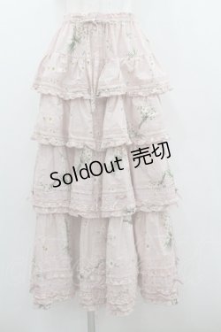 画像1: PINK HOUSE / マーガレットブーケプリントスカート  ピンク I-26-01-22-059-LO-SK-SA-ZI