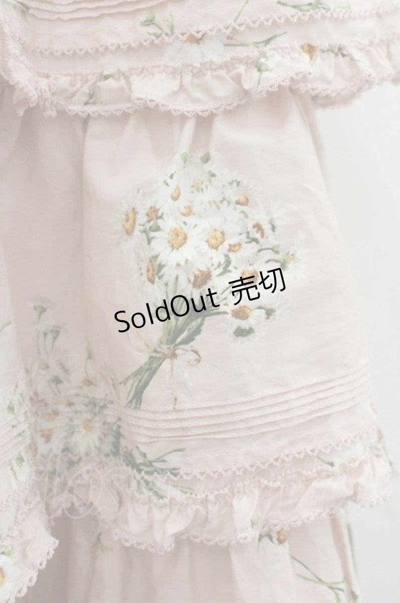 画像2: PINK HOUSE / マーガレットブーケプリントスカート  ピンク I-26-01-22-059-LO-SK-SA-ZI (2)