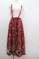 画像1: PINK HOUSE / 格子デザイン小花スカート  赤 I-26-01-22-062-LO-SK-SA-ZI (1)