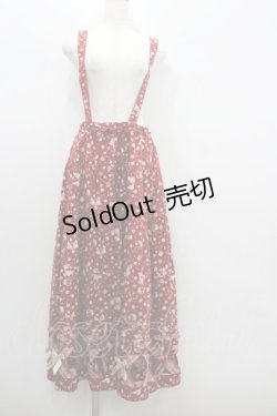 画像1: PINK HOUSE / 格子デザイン小花スカート  赤 I-26-01-22-062-LO-SK-SA-ZI