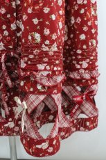 画像2: PINK HOUSE / 格子デザイン小花スカート  赤 I-26-01-22-062-LO-SK-SA-ZI (2)