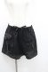画像1: Qutie Frash / ミリタリーショートパンツ L 黒 I-26-01-22-063-QU-PA-SA-ZI (1)