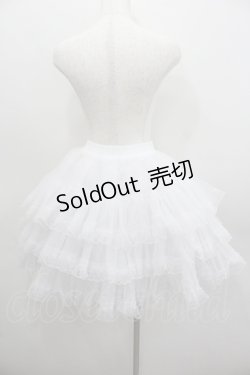 画像3: AND ROMEO / 3段レース付きボリュームパニエ  白 I-26-01-22-064-LO-SK-SA-ZI