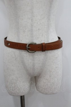 画像1: PINK HOUSE / ロゴレザーベルト  ブラウン I-26-01-22-068-LO-ZA-SA-ZI