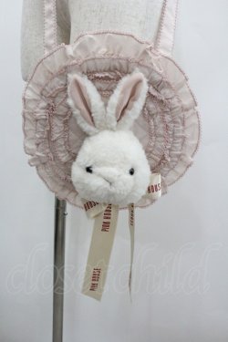 画像1: PINK HOUSE / うさぎ顔ぐるみ付きサークルフリルポシェット  ピンク I-26-01-22-073-LO-BG-SA-ZI