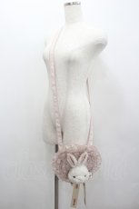 画像2: PINK HOUSE / うさぎ顔ぐるみ付きサークルフリルポシェット  ピンク I-26-01-22-073-LO-BG-SA-ZI (2)