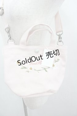 画像2: PINK HOUSE / マーガレットブーケ刺繍ミニトートポシェット  ピンク I-26-01-22-076-LO-BG-SA-ZT0213R