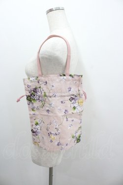 画像2: PINK HOUSE / Little Violet柄巾着バッグ   I-26-01-22-081-LO-BG-SA-ZI