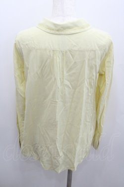 画像3: axes femme / 刺繍デザインシャツブラウス M イエロー I-26-01-22-008-AX-BL-SA-ZI