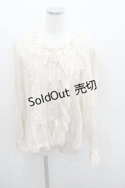 画像1: PINK HOUSE / レース使いオーバーブラウス  生成り I-26-01-22-009-LO-BL-SA-ZI