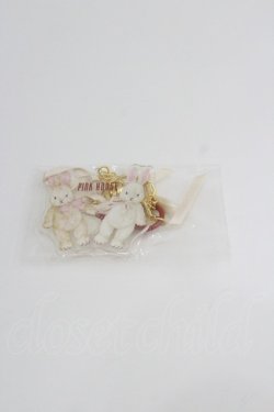 画像1: PINK HOUSE / バラ園うさぎアクリルバッグチャーム   I-26-01-22-090-LO-ZA-SA-ZI
